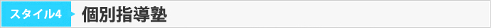 スタイル4「個別指導塾」